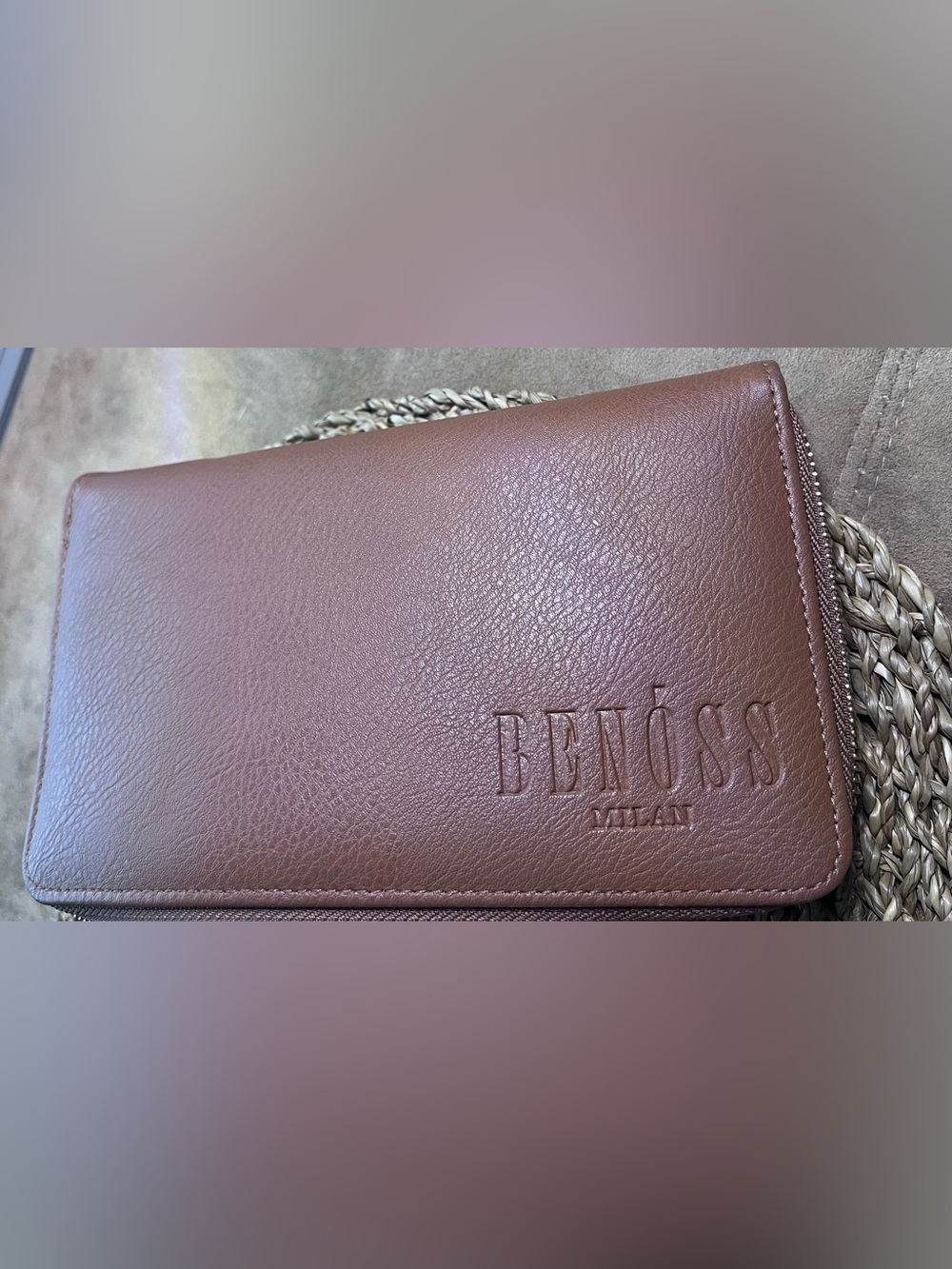 Benoss Vegan Clutch Brown
